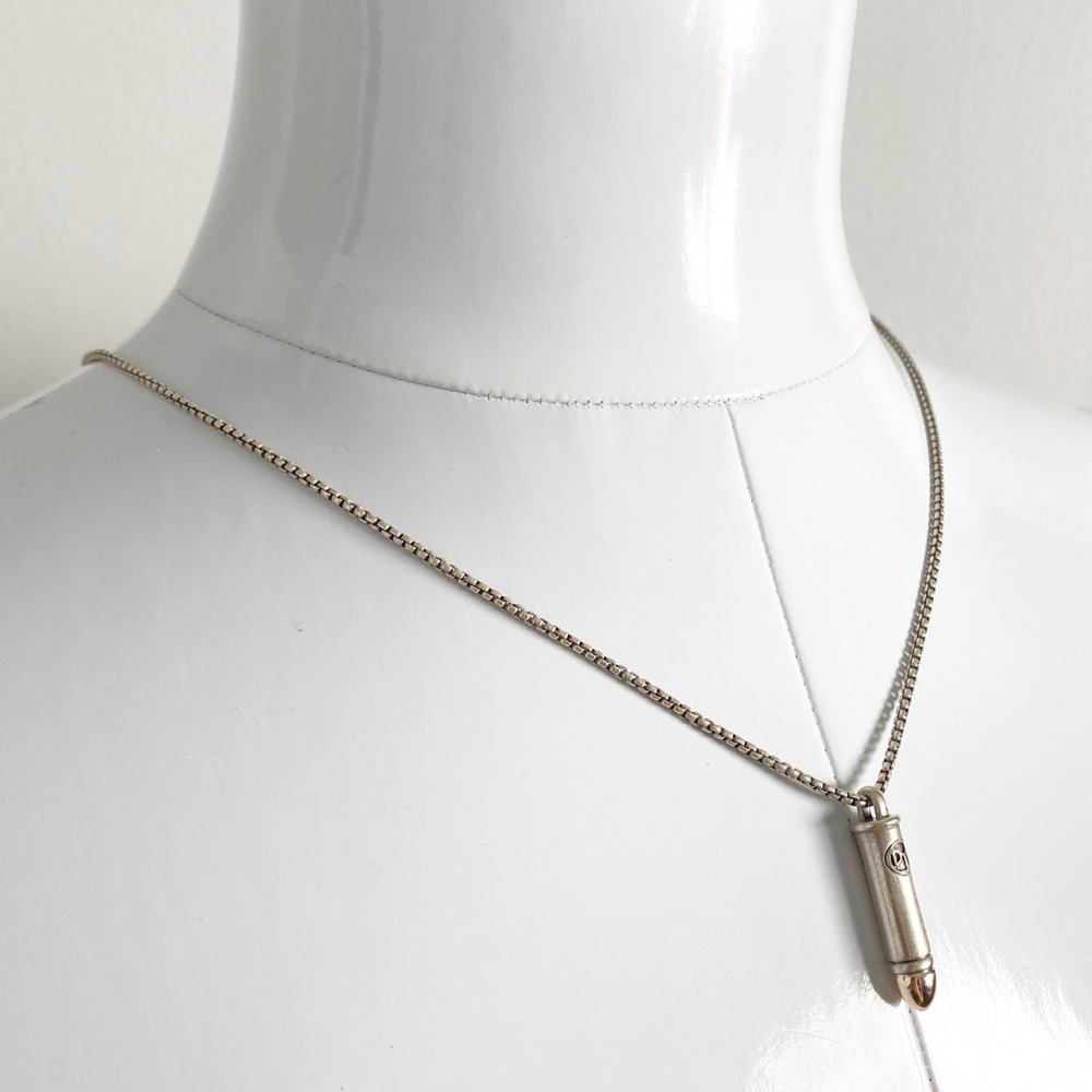 David Yurman RARE Bullet Pendant Mens Box Necklace